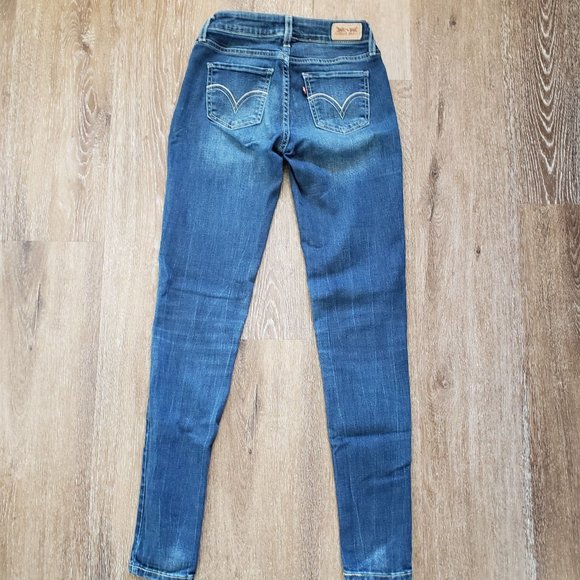 Levi’s Denim Jean Legging Jeggings Med Wash Skinny Stretchy, 23" waist - Picture 7 of 15